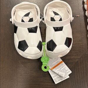 CROCS Kids Soccer- Black and White